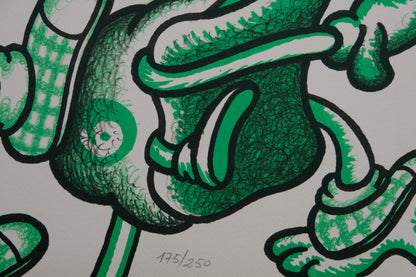 Peter SAUL : Les athlètes des JO - Lithographie originale signée