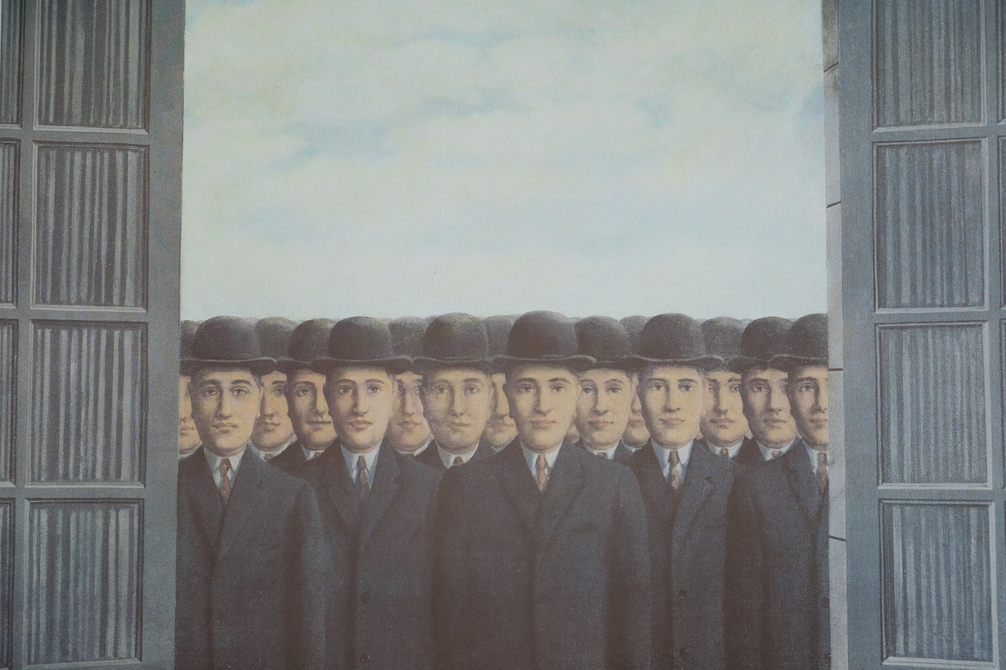 René MAGRITTE : Hommes aux chapeaux - Affiche originale