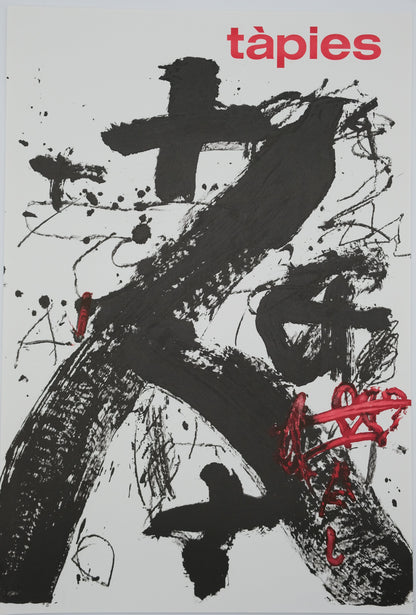 Antoni TAPIES : Composition abstraite - Lithographie originale