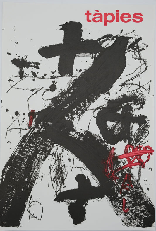 Antoni TAPIES : Composition abstraite - Lithographie originale