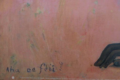 Paul GAUGUIN : Nu sur la plage - Affiche originale