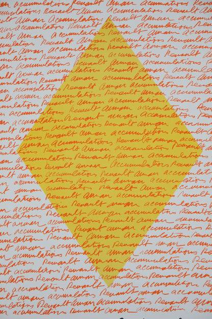 ARMAN : Accumulation Renault - Lithographie originale signée