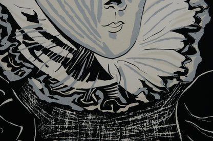 Pablo PICASSO : La dame à la collerette - Lithographie signée