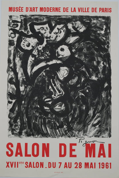 Edouard PIGNON : Salon de mai 1961 - Affiche originale signée