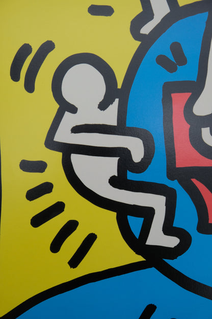Keith HARING : Galerie Templon - Affiche originale signée