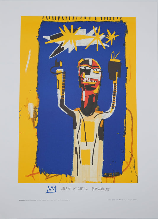 Jean Michel BASQUIAT : Welcoming Jeers - Lithographie signée