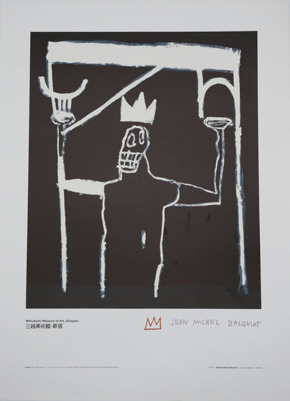 Jean Michel BASQUIAT : Le roi - Lithographie signée