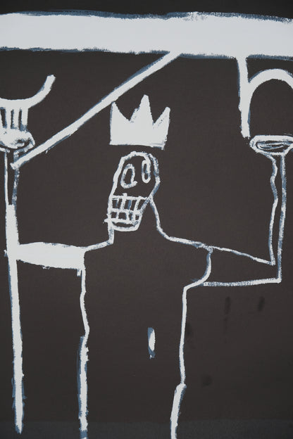 Jean Michel BASQUIAT : Le roi - Lithographie signée