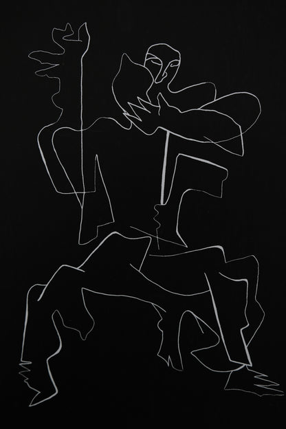 Ossip ZADKINE : 7 calligrammes 10 eaux fortes - Lithographie originale