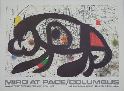 Joan MIRO : Pace Columbus - Affiche originale signée