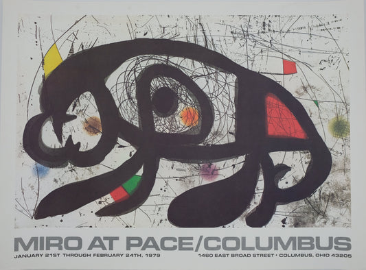 Joan MIRO : Pace Columbus - Affiche originale signée