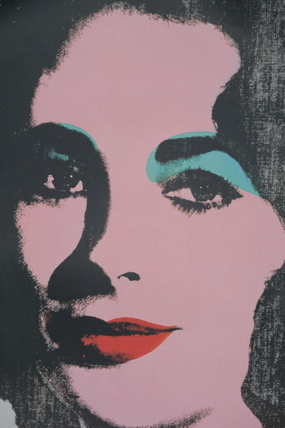 Andy WARHOL : Liz Taylor - Affiche originale en couleurs