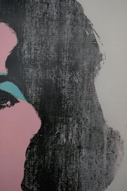Andy WARHOL : Liz Taylor - Affiche originale en couleurs