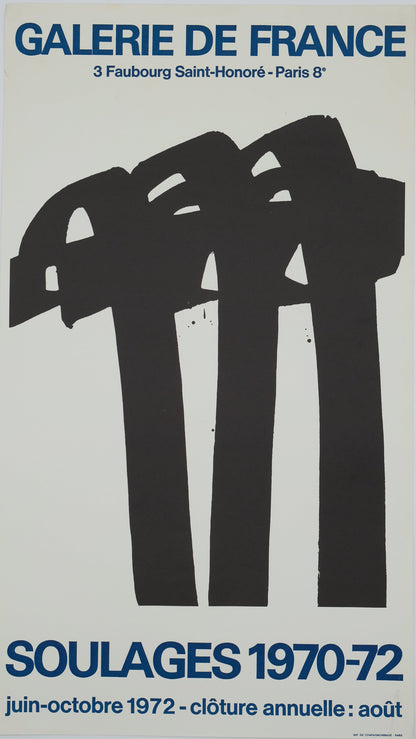 Pierre SOULAGES : Lithographie n°28 - Lithographie