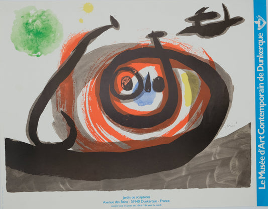 Joan MIRO : Le jardin de sculptures - Affiche originale signée