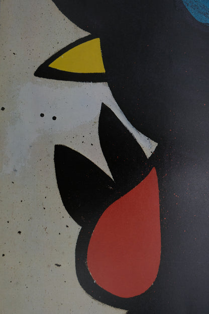 Joan MIRO : La poule noire - Affiche originale signée