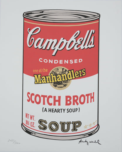 Andy WARHOL : Campbell's Scoth Broth Soup - Lithographie signée