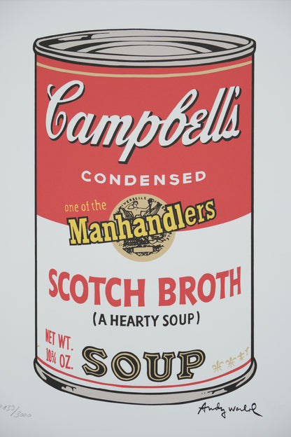 Andy WARHOL : Campbell's Scoth Broth Soup - Lithographie signée