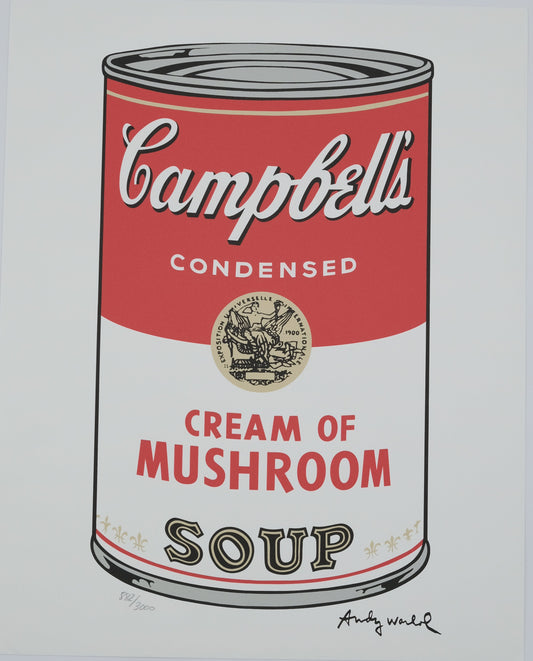 Andy WARHOL : Campbell's Cream of Mushroom soup - Lithographie signée