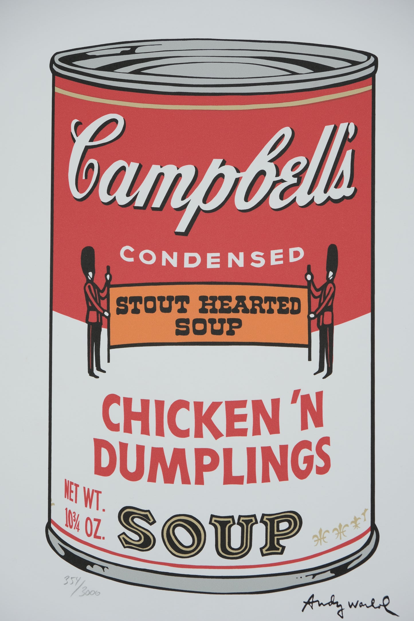 Andy WARHOL : Campbell's Chicken'n dumplings soup - Lithographie signée