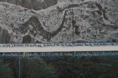 CHRISTO : The umbrellas blue - Affiche originale