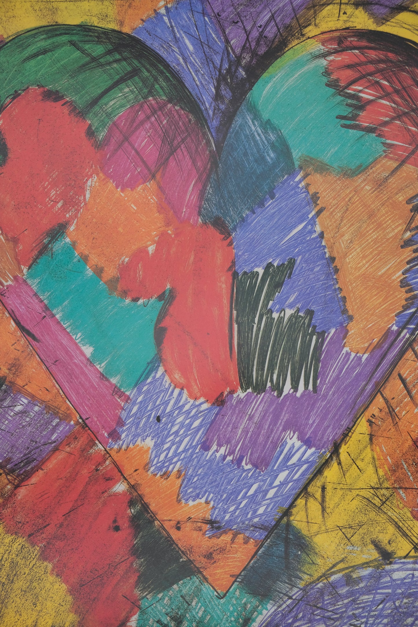 Jim DINE : Le coeur - Affiche originale