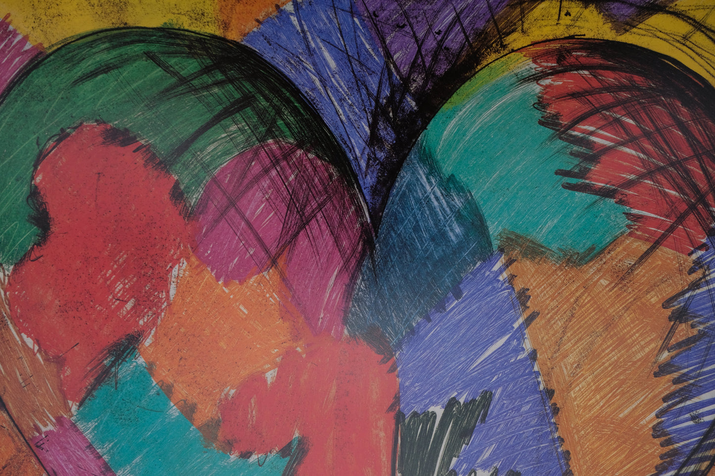 Jim DINE : Le coeur - Affiche originale
