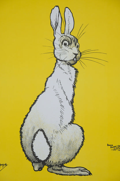 John HASSALL : The wild rabbit  - Affiche originale signée