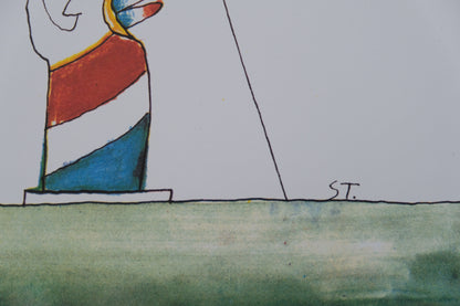 Saul STEINBERG : Chrysler Building - Affiche originale