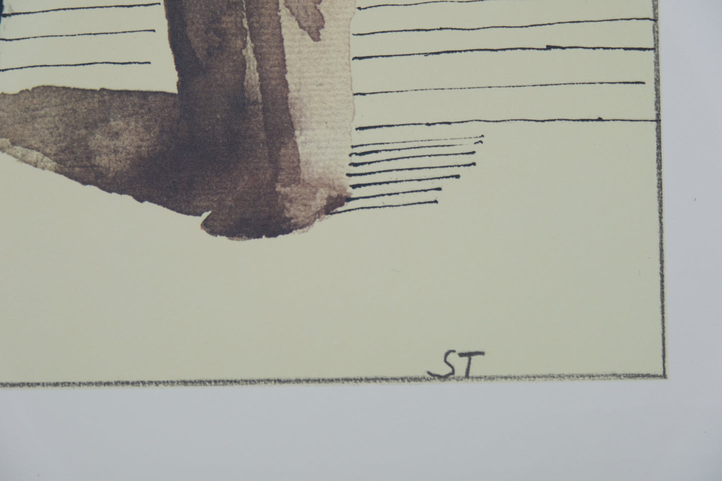 Saul STEINBERG :  Petit couple - Affiche originale signée