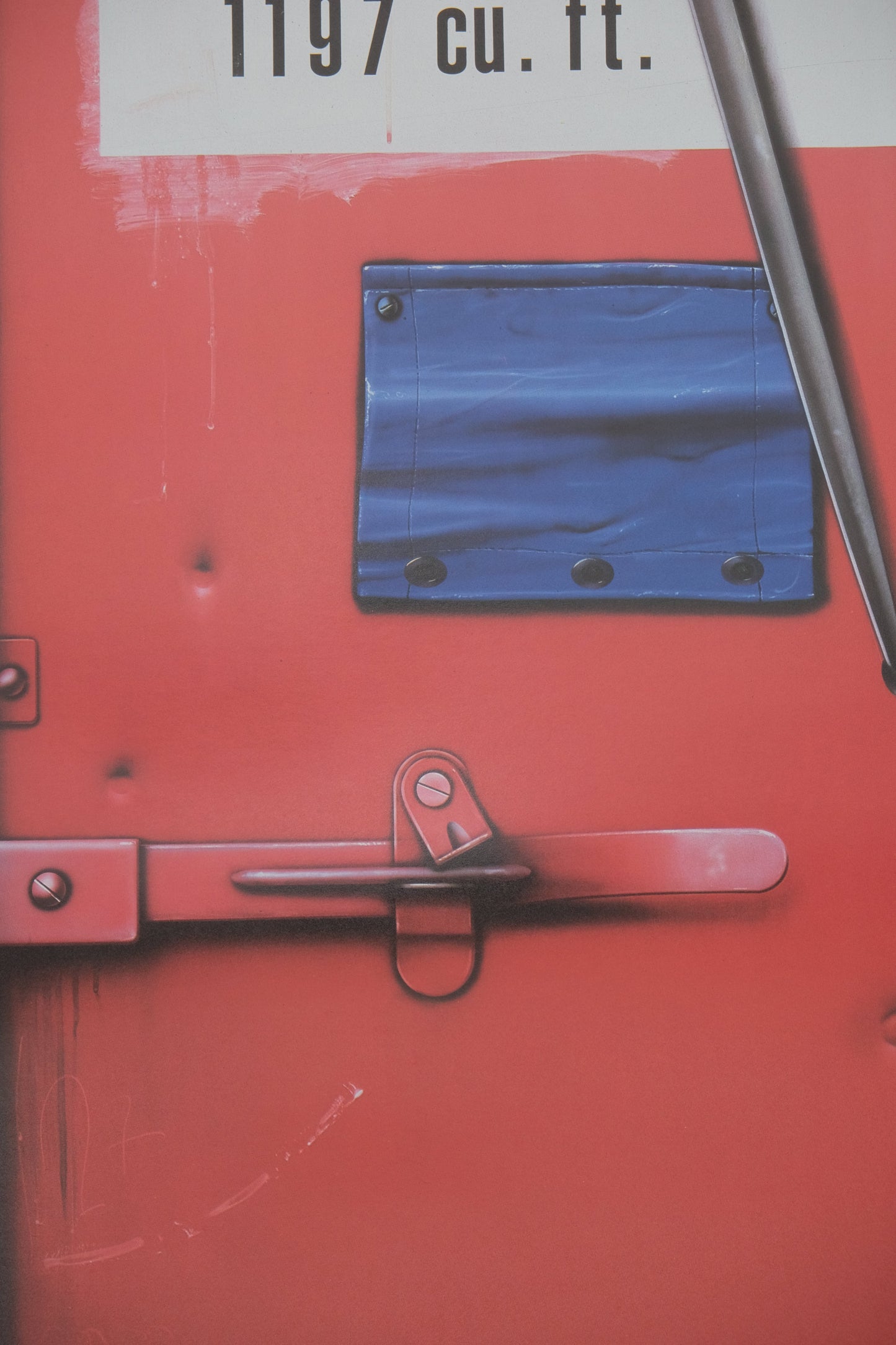 Peter KLASEN : Le conteneur rouge - Affiche originale