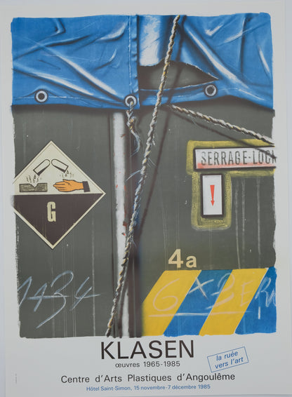 Peter KLASEN : Serrage lock - Affiche originale