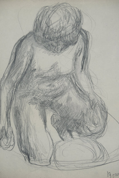Pierre BONNARD : Femme nue agenouillée - Affiche originale signée