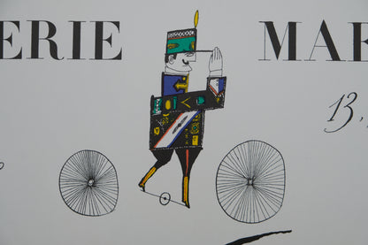 Saul STEINBERG : Gare de Milan - Lithographie originale
