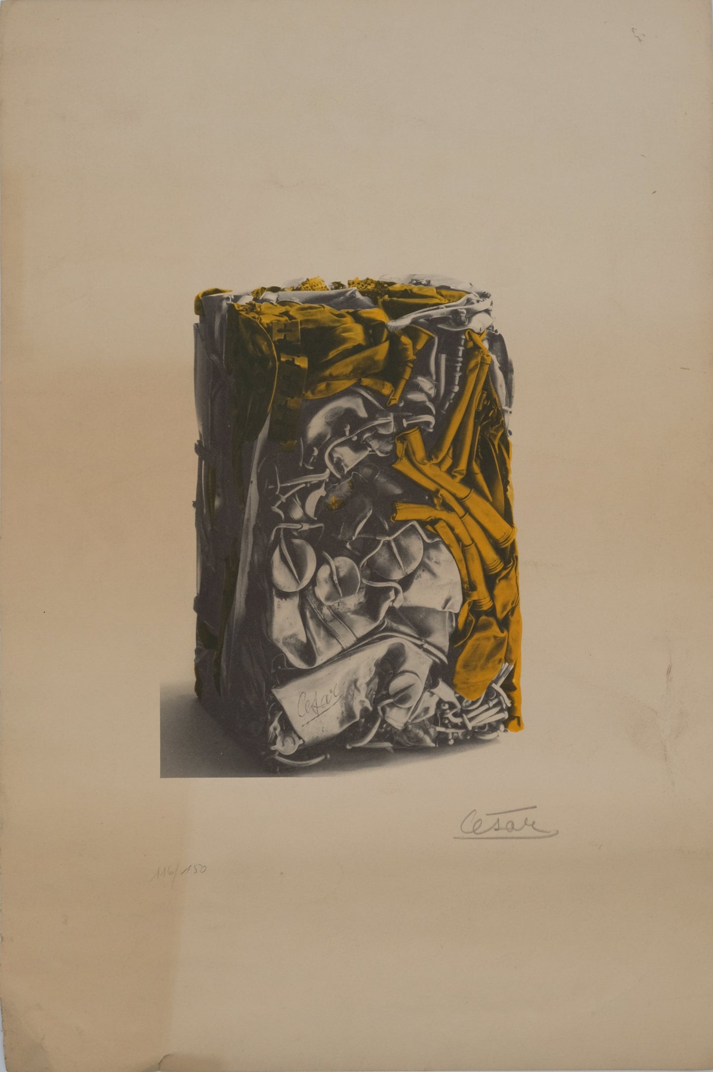 CESAR : Compression - Lithographie originale signée