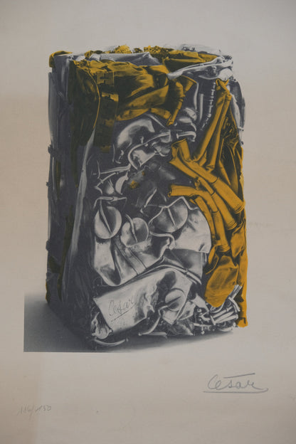 CESAR : Compression - Lithographie originale signée