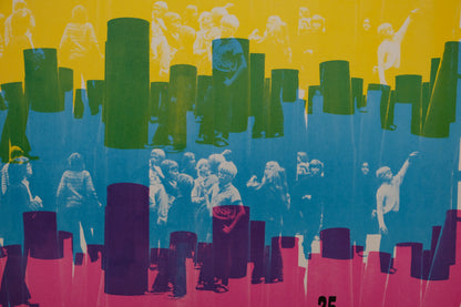 Pol BURY : 25 tonnes de colonnes - Affiche originale en couleurs
