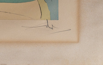 Salvador DALI : Le Télégraphe - Gravure originale signée