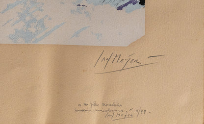Jan MEYER : La Grèce - Lithographie originale signée et dédicacée
