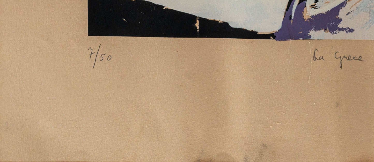 Jan MEYER : La Grèce - Lithographie originale signée et dédicacée