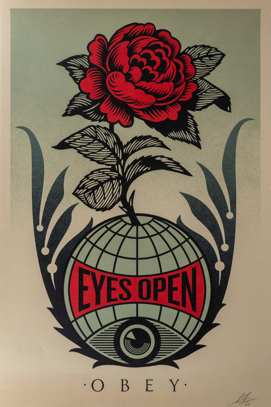 Shepard FAIREY (OBEY) : Eyes open - Lithographie originale signée