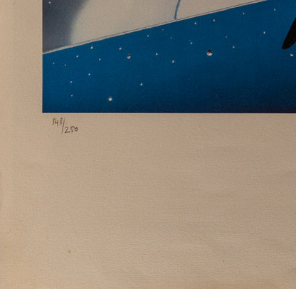 RAZZIA : Femme sous la neige - Lithographie originale signée