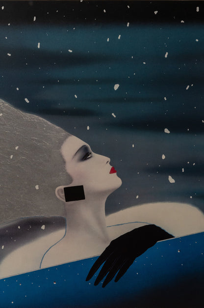 RAZZIA : Femme sous la neige - Lithographie originale signée