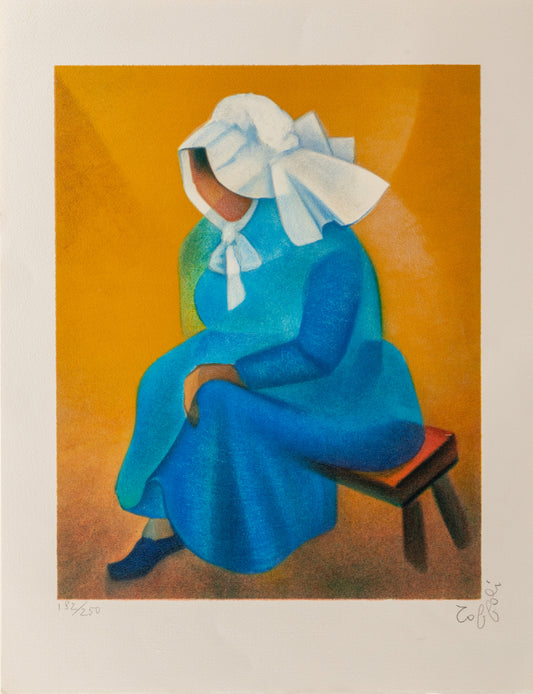 Louis TOFFOLI : La Vendéenne - Lithographie originale signée