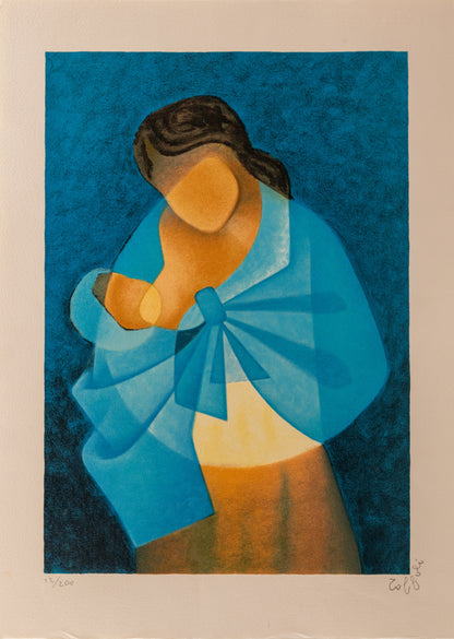 Louis TOFFOLI : Tendresse - Lithographie originale signée