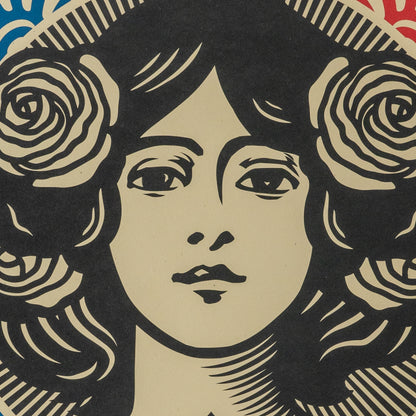 Shepard FAIREY (OBEY) : Liberté, Egalité, Fraternité - Lithographie originale signée