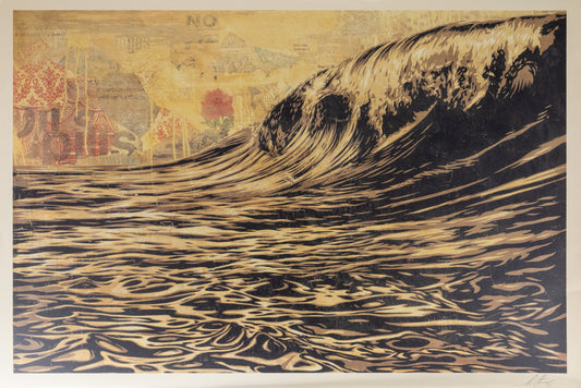 Shepard FAIREY (OBEY) : Dark Wave - Lithographie originale signée