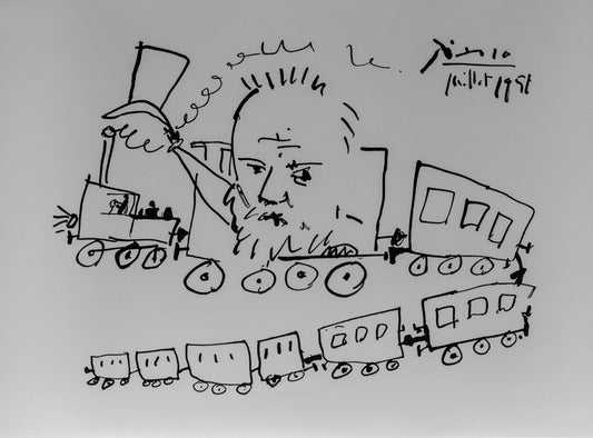 Pablo PICASSO : Victor Hugo et le voyage - Lithographie signée