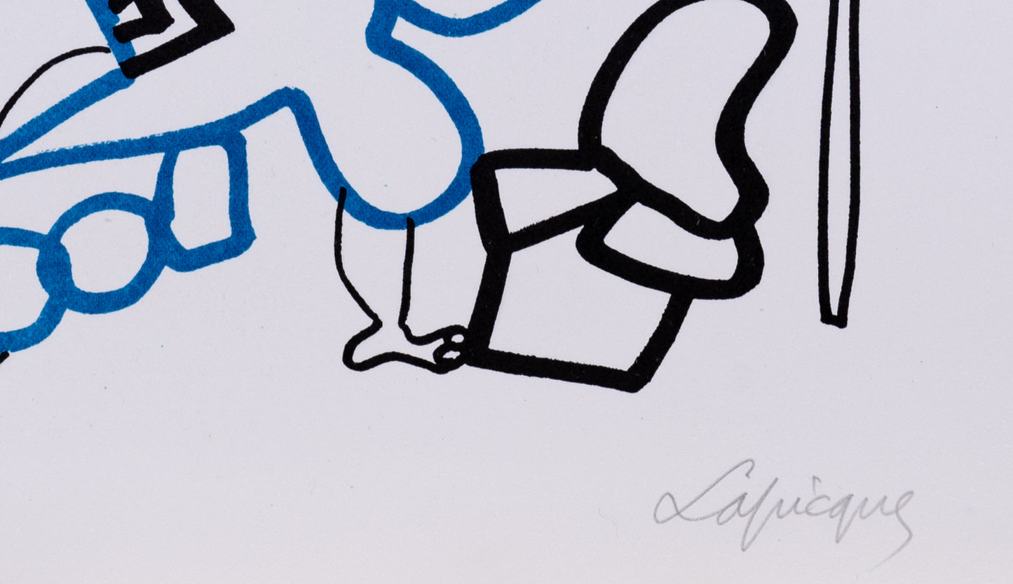 Charles LAPICQUE : La récolte - Lithographie originale signée