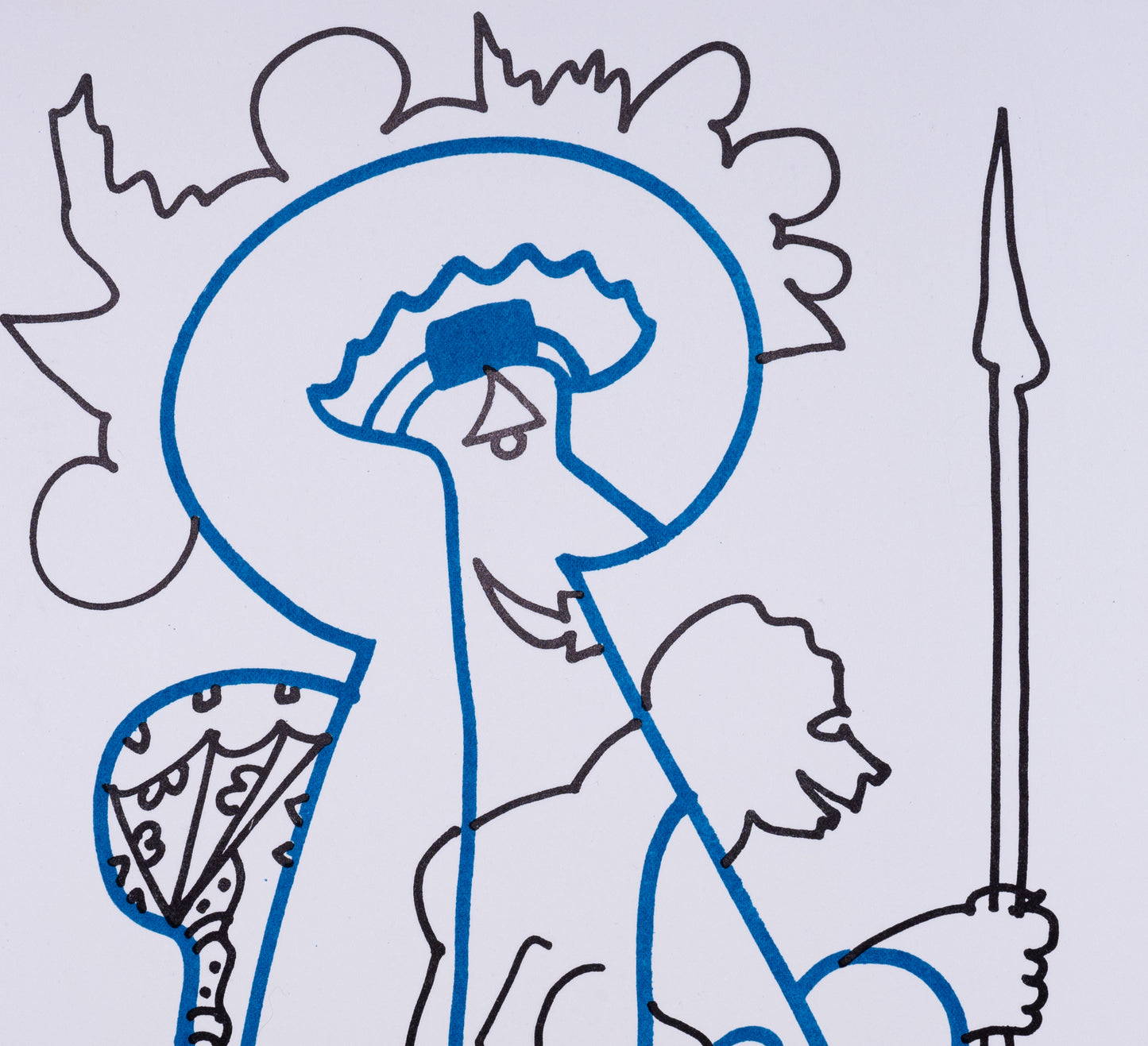 Charles LAPICQUE : Le Chevalier - Lithographie originale signée